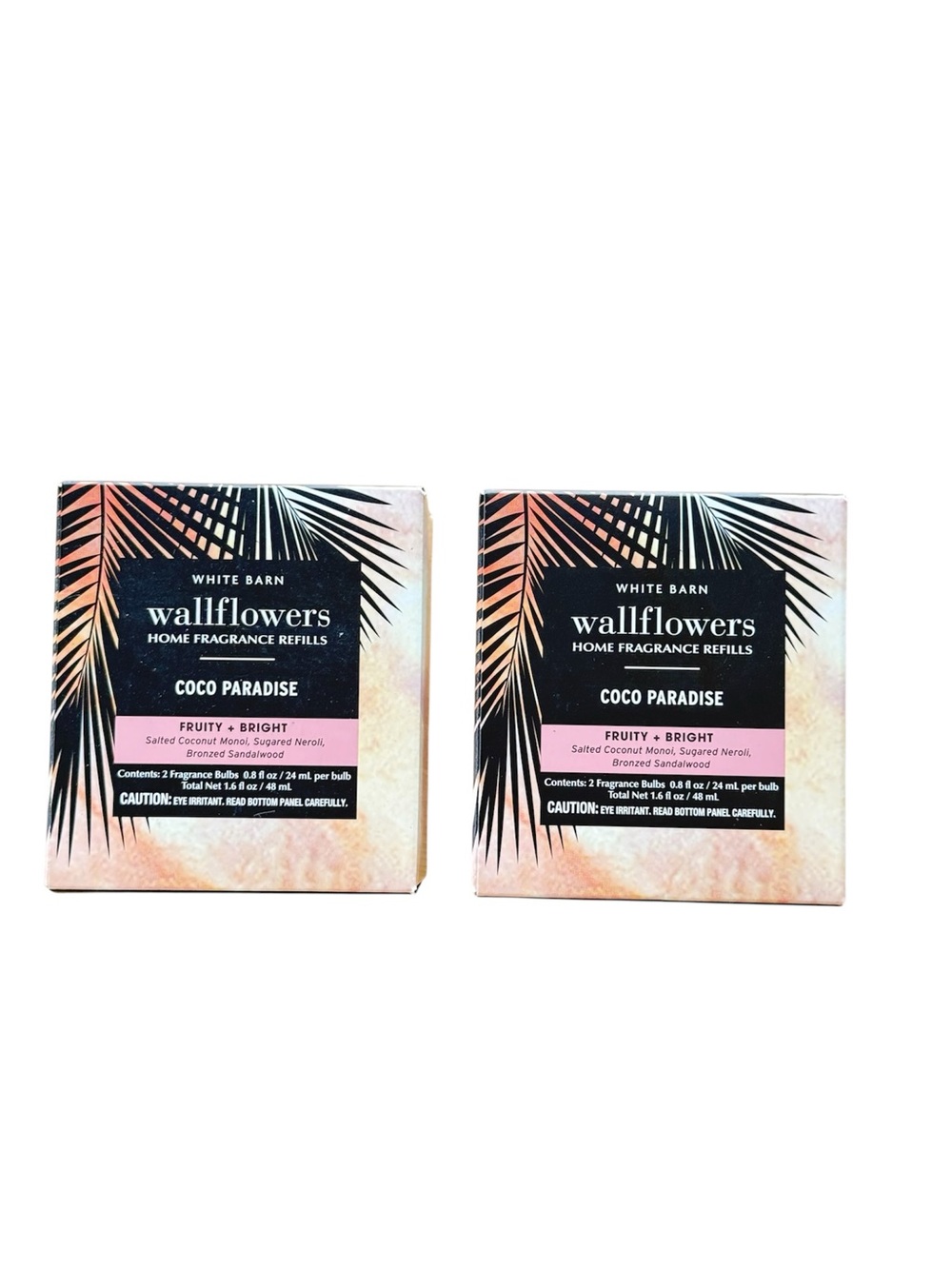 Bath & Body Works Coco Paradise (Neroli, Sandalwood) Wallflower Refill Bulbs x4